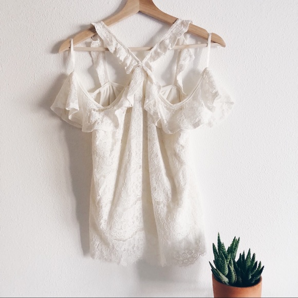 ☀️Love Fire cross lace top - Picture 2 of 6